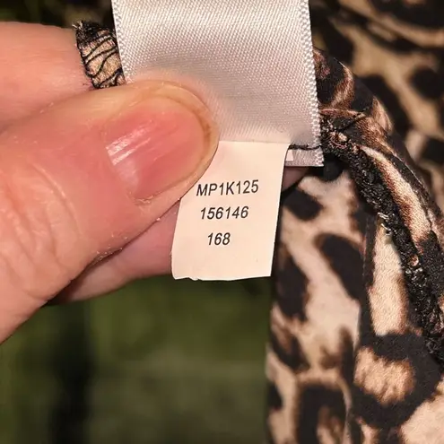 Melissa Paige Melissa Page Cheetah Print Midi Dress Medium