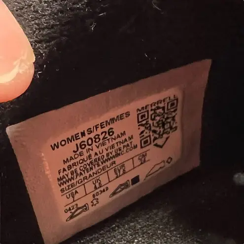 Merrell Shoes Jungle Moc Black Leather Slip On Walking Hiking Women's Size 7