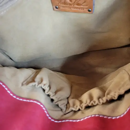 Patricia Nash VIENNA SATCHEL Burnt Coral Leather Tote Shoulder Bag