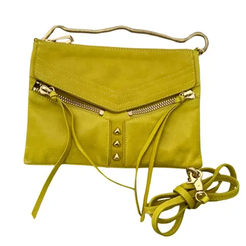 Botkier Bag Citron Yellow Legacy Mini Convertible Crossbody Handbag Purse Tassel