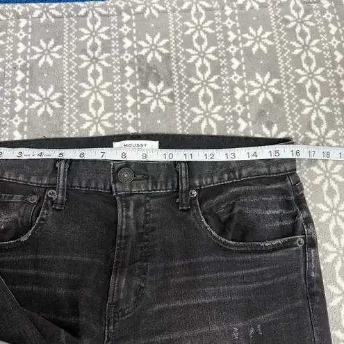MOUSSY VINTAGE Velma Skinny Jeans Washed Black Size 29 Designer Denim