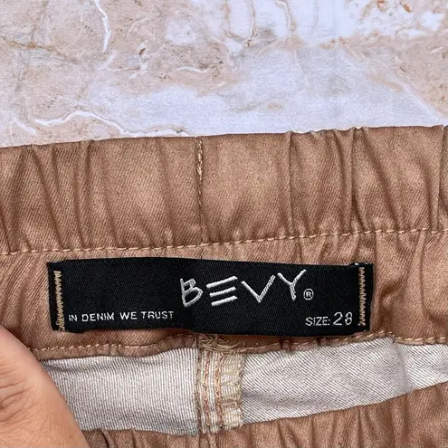 Bevy Flog golden tan drawstring pants size 28