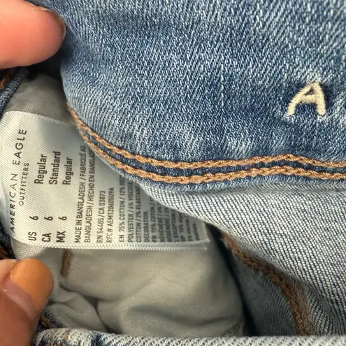 American Eagle  Outfitters Bootcut Jeans Next Level Stretch Blue Denim Size 6