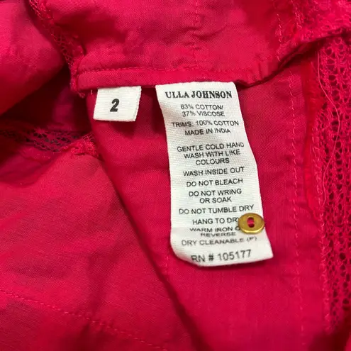 Ulla Johnson Grace Lace Bell Sleeve Blouse