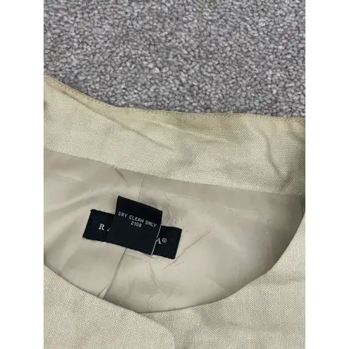 Rafaella Pleated Blazer Size 2 X B-R