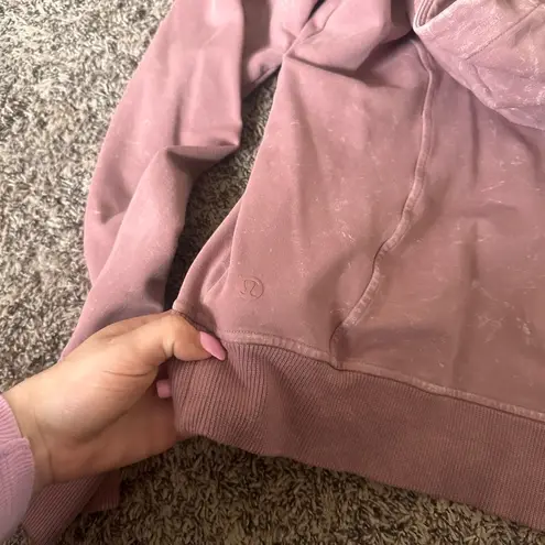 Lululemon  Scuba Pullover Size 6 Pink Acid Wash Hoodie