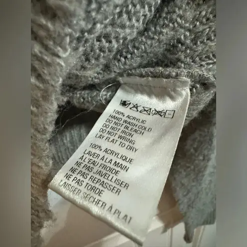 Pins and Needles Gray Soft Knit Hooded Crop Sweatshirt