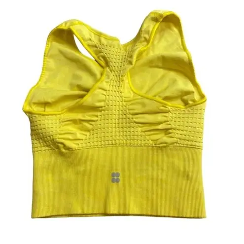 Sweaty Betty  Size S Stamina Long Line Sports Bra Bright Yellow