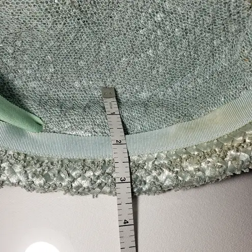 Vintage 50s 60s Mr. Milton New York Light Sage Mint Pillbox Hat With Bow Green