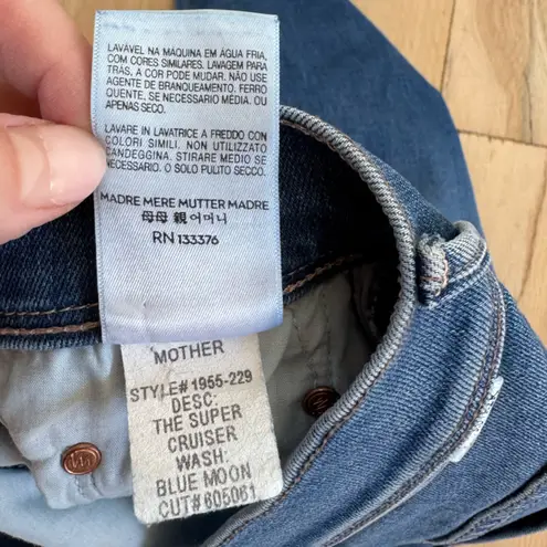 MOTHER The Super Cruiser Blue Moon Denim Jean Shorts (Cut) Size 27