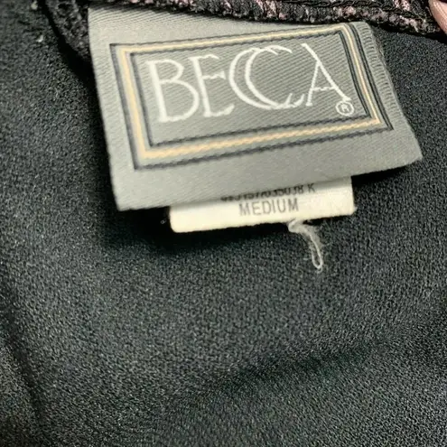 Becca by Rebecca Virtue Pinstripe Pearl Bikini Top