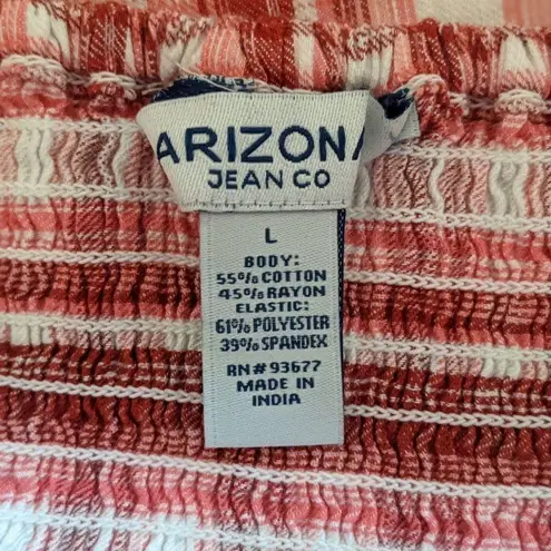 Arizona Jeans Arizona Y2K Pink Plaid Crop Top NWT Size Large Smocked Cropped Top