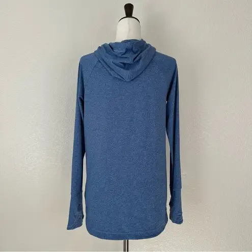 Athleta  Uptempo Blue Pullover Hoodie Women's Sweatshirt, Sz Small