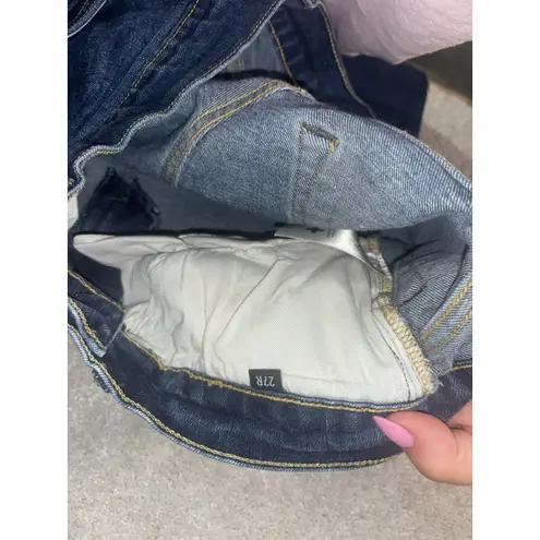 imogene And willie + virginia jeans Size 27 Reg Dark Wash Fray Raw Hem Blue