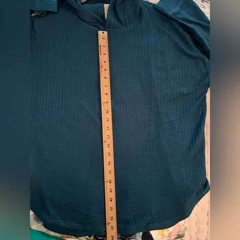 Chaser  XL Teal Thermal Drop Shoulder Hoodie