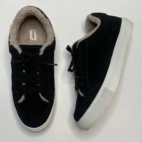 Birdies Cardinal Black Sneaker with Faux Shearling Interior S-188 Sz 9