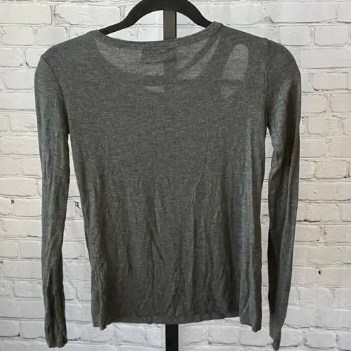 Bailey 44 Grey Cut Out Long Sleeve Size XS