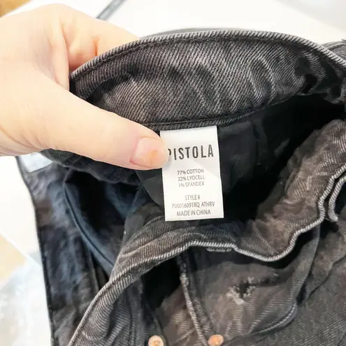 Pistola Ally High Rise Vintage Distressed Denim Ankle Boot Jeans Black 31 / 12