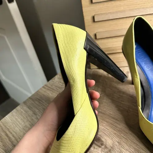 Kenzo Women’s 37 Yellow/Lime Green Heels Size 7