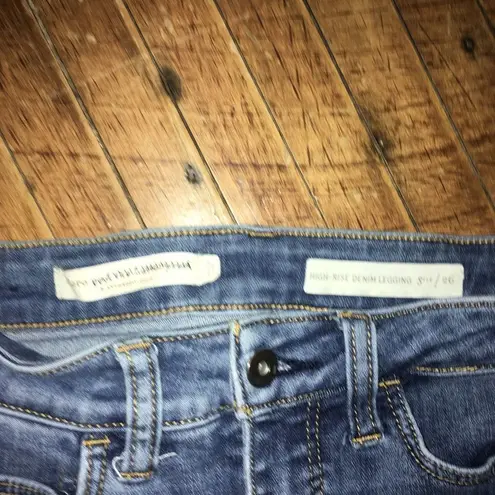 Pilcro and the Letterpress size 26 high rise denim leggings
