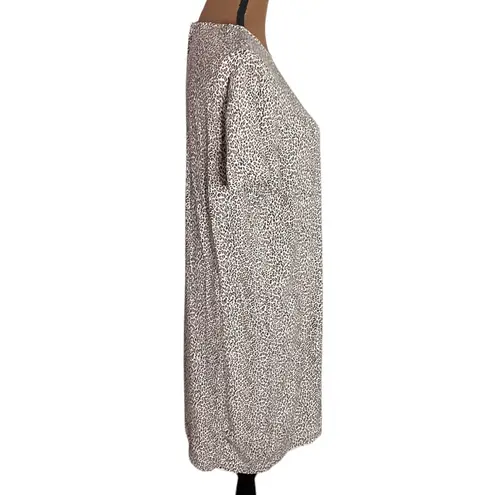 Jenni Kayne leopard viscose t-shirt dress size L