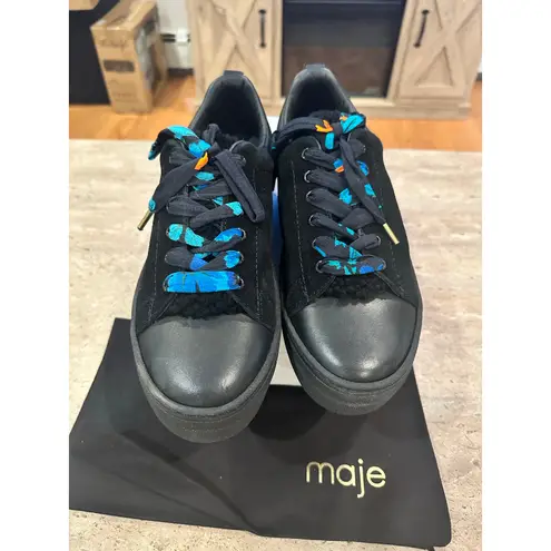 Maje NEW In Box Black Baskets Sneaker size 39 / 8.5