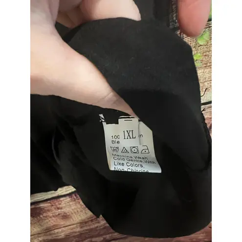 Boutique Black Midi Shift Dress PEARL Embellished Sheer Mesh Sleeves Cocktail Party XL