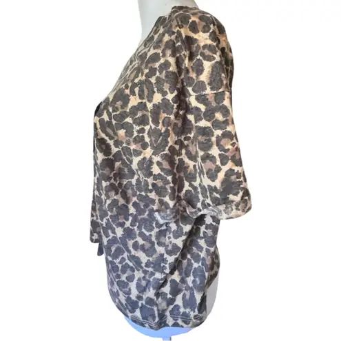 Youth in Revolt Short Sleeve Crew Neck Leopard Print 'WILD' Graphic T