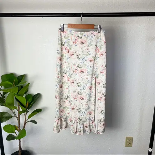 Abercrombie & Fitch NWT  Floral Side Slit Maxi Skirt Size XS