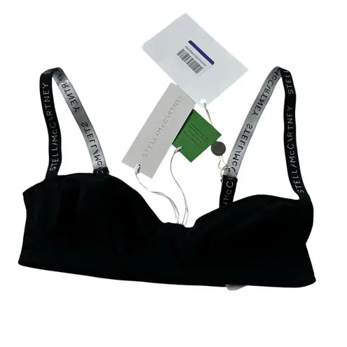 Stella McCartney Black Jersey Balconette Bra Women Medium NWT MSRP $105 | 51-44