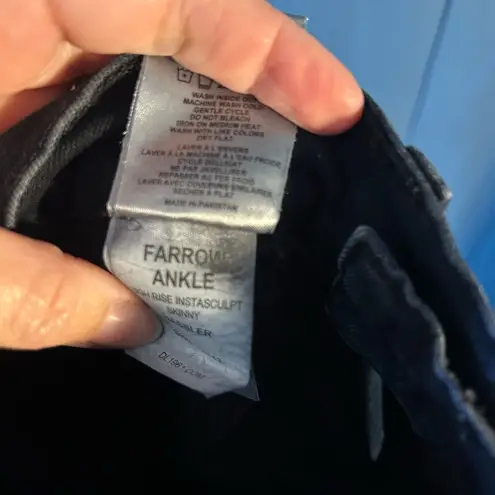 DL1961 Farrow Ankle Jeans Womens 26 Black High Rise Instasculpt Skinny Stretch