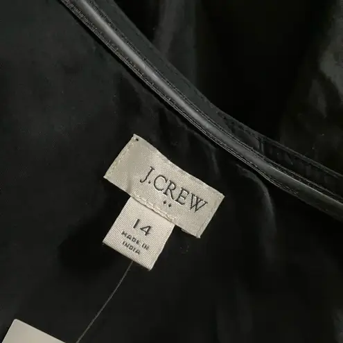 J.Crew  Womens Black One-shoulder midi dress