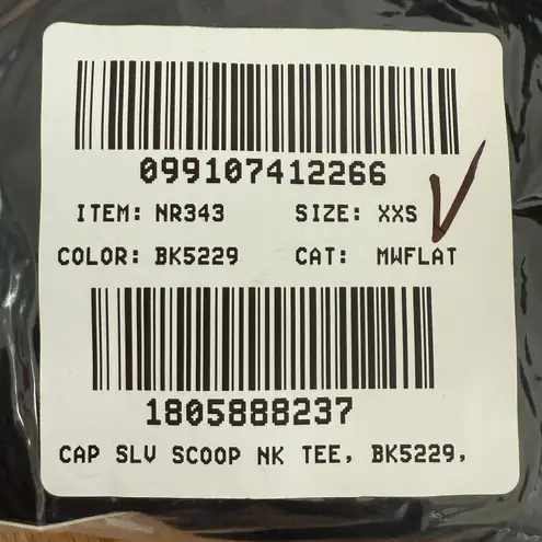 Madewell NWT  Cap Sleeve Scoop Neck Tee in Black XXS NR343