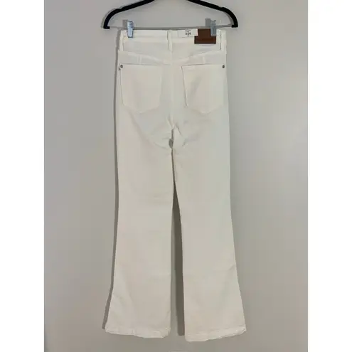 Judy Blue High Waist Garment Dyed White Side Slit Slim Bootcut Denim Jeans