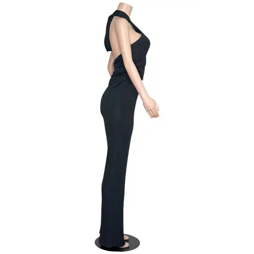 Camila Coelho Emery Jumpsuit, Metallic Black, Large