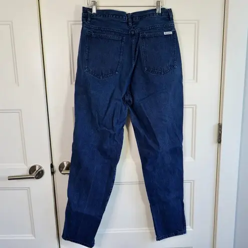 Bill Blass  Vintage High Waist Tapered Leg Pleated front Mom Denim Jeans Size 14