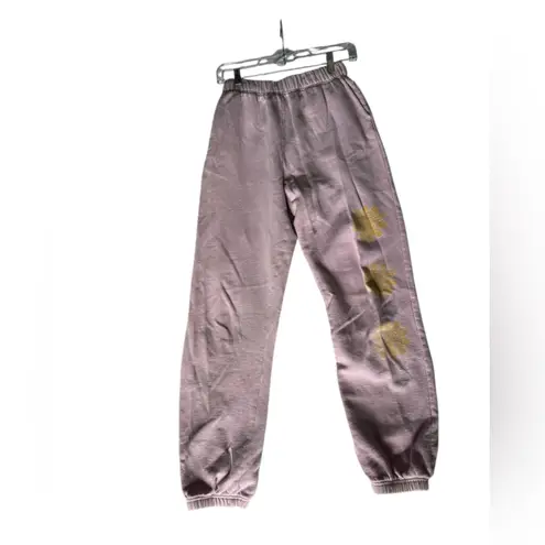 Billabong Casual Beach Surfer  x Smiley Happy Face Cozy Boho Pull On Sweat Pants