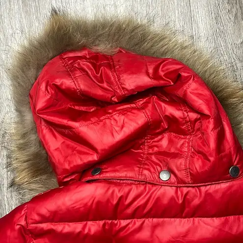 Triple F.A.T Goose Puffer Jacket w/ Fur Hood Size XXL Red