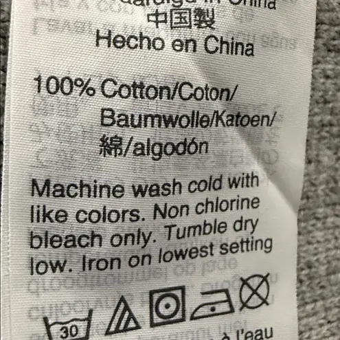 J.Crew  Light Gray Collarless Knit Sweater/Blazer 100% Cotton