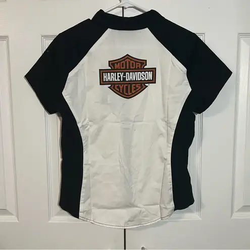 Harley Davidson zip front shirt