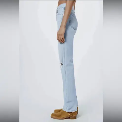 RE/DONE NWT ‘90s High Rise Loose Fit Jeans Bleach Destroy Women's Size 29 - Image 3