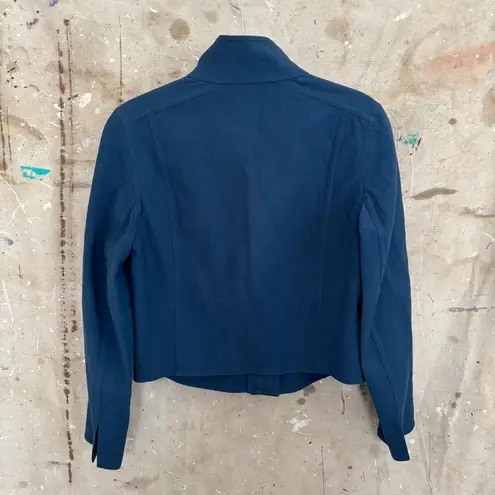 Akris Mulberry Silk Cotton Blend Crop Jacket