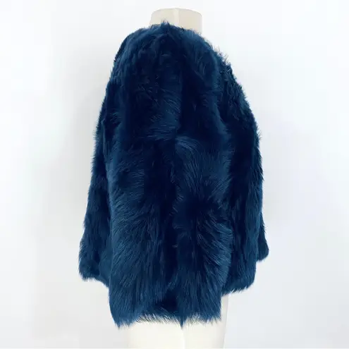 Club Monaco  collection dyed lamb fur pullover