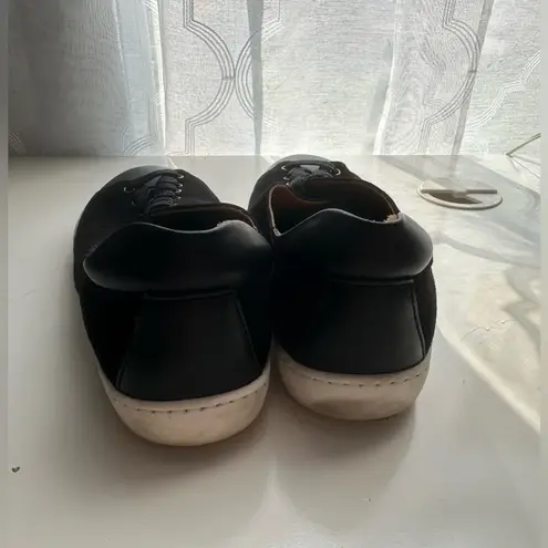 Sézane Sezane Black Bi-Mate and Gold Jack Trainers (Size 7)