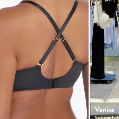 NATORI $74 comfort evolution black underwire convertible memory foam bra 32B Size undefined