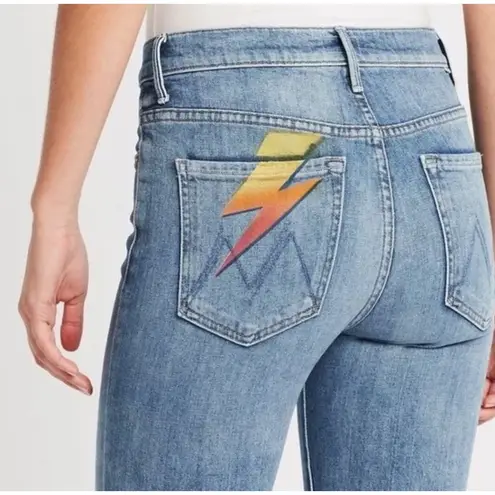 Mother The Stunner Ankle Step Fray Jeans sz 29 Helter Skelter skinny high