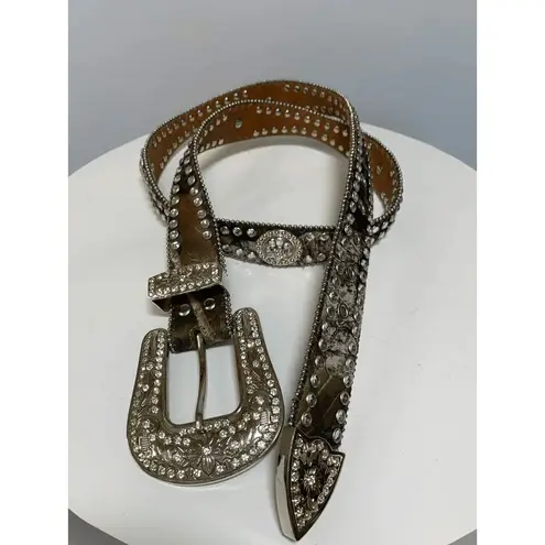 Blazin Roxx Green Camo Jeweled Western Belt