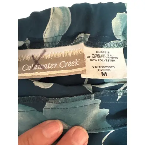 Coldwater Creek A line Skirt Teal Green Size M