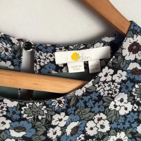 BODEN Plisse Skirt Mini Dress 8 Blue