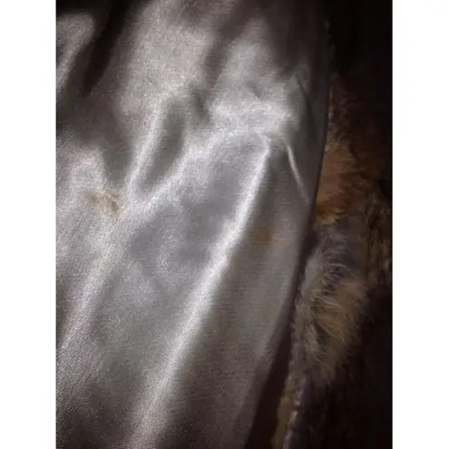 Jacques Aran NY Paris Women's Unknown Size Faux Fur Jacket Coat Brown